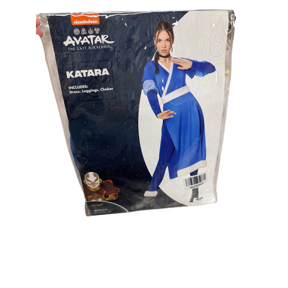 Spirit Halloween Avatar The Last Airbender Katara Costume Adult Small 4-6 Blue